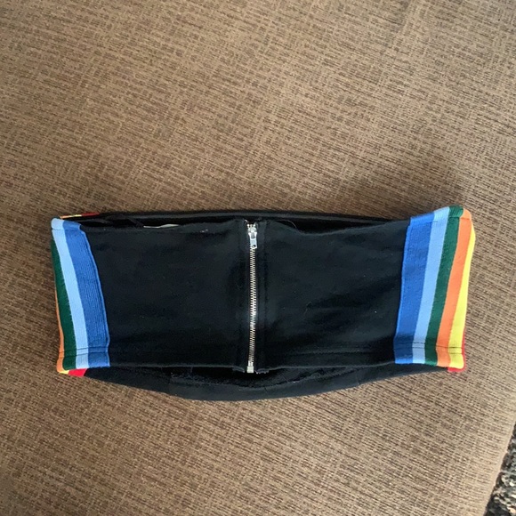 Wild Honey tube-top with rainbow sides - Picture 2 of 3